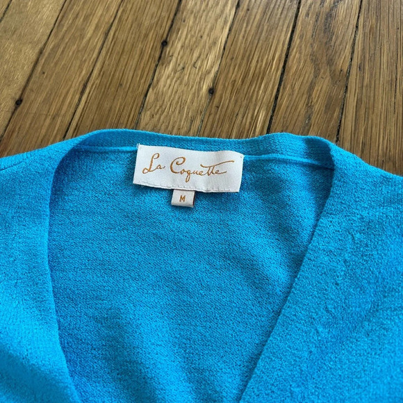 La Coquette Embroidered Floral Y2K Style Cardigan | Medium - Picture 4 of 5